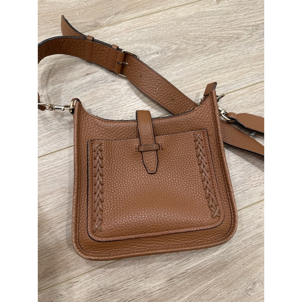 Rebecca Minkoff Leather Whipstitch Unlined Feed mini Crossbody bag
